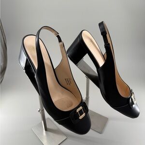 Jones New York Black Slingback Heels